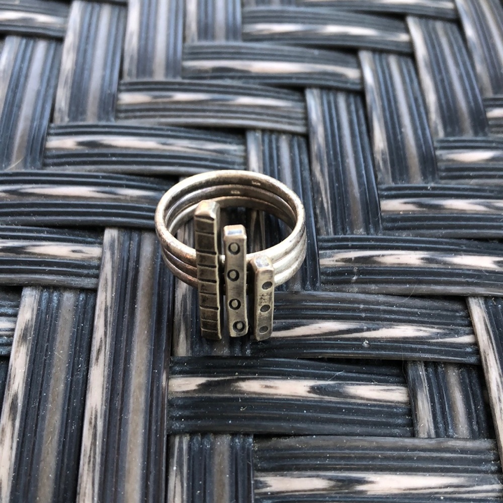 Handmade Puzzle ring Sterling Silver